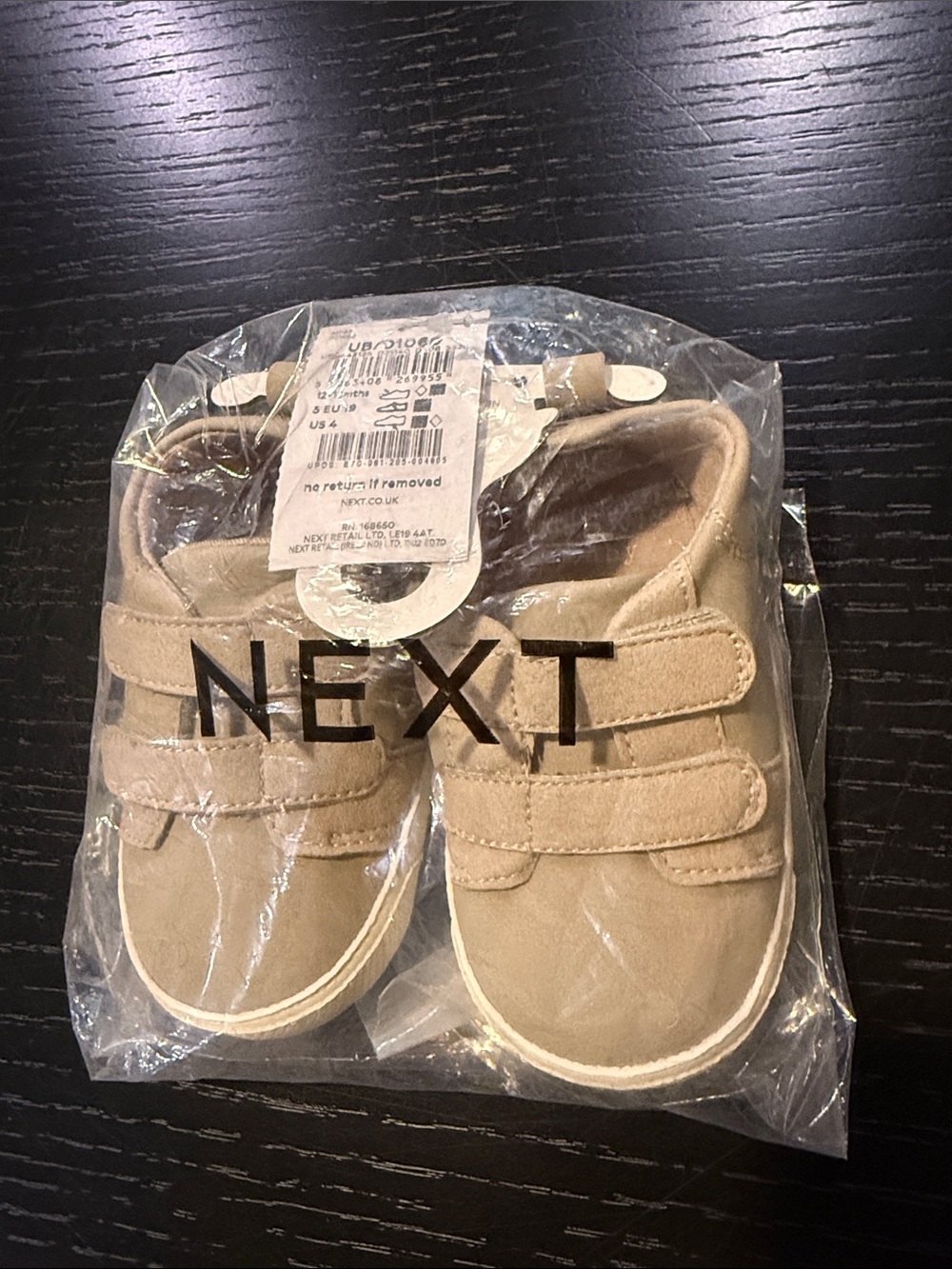next Beige Velcro Baby Walker Shoes
